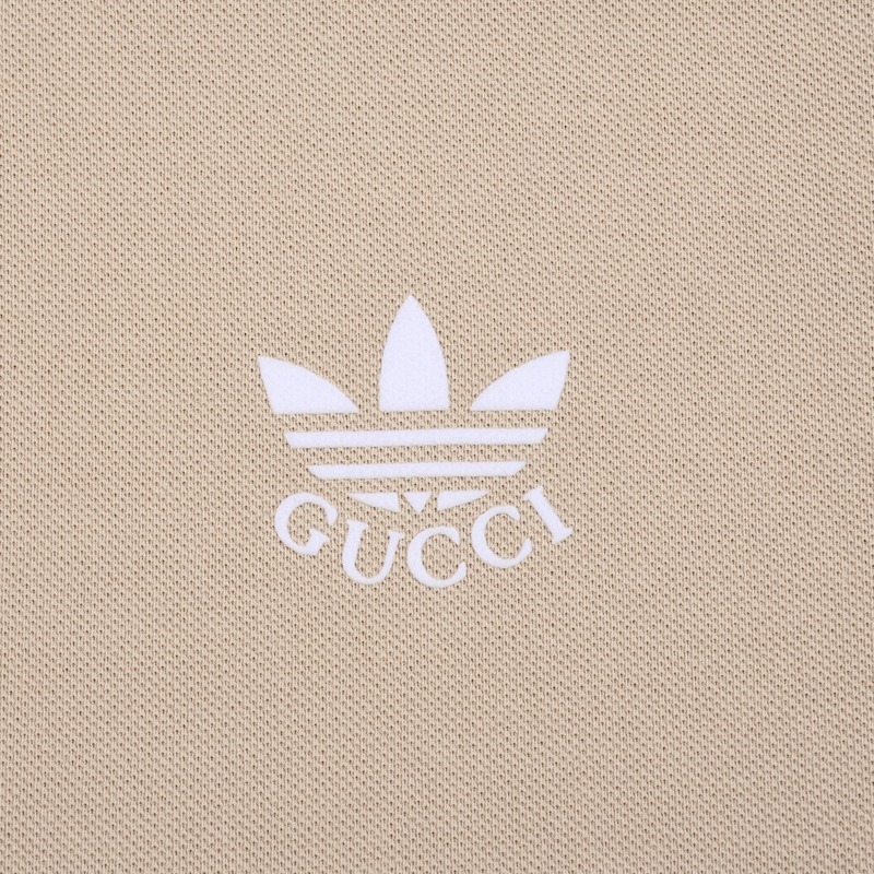 Поло Gucci X Adidas Collaboration Of Brands "Beige" фото № 7