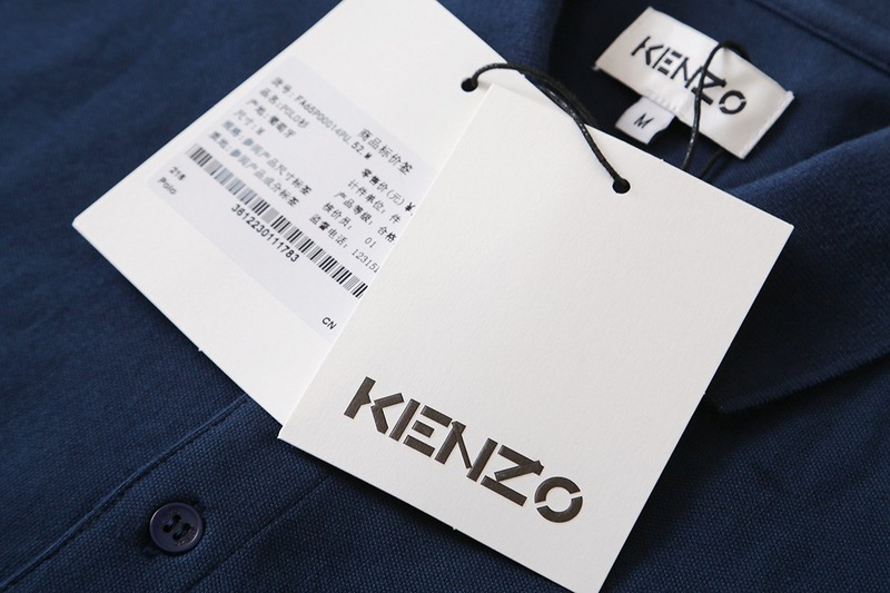 Поло Kenzo Shirt Small Logo "Blue" фото № 3