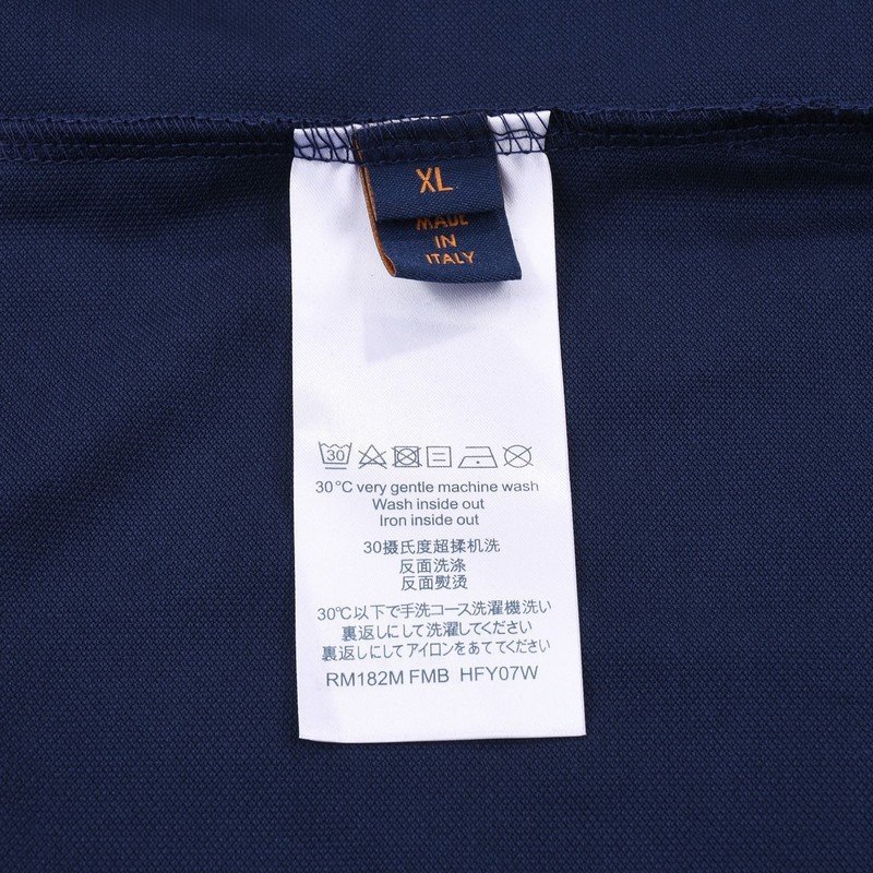 Поло Louis Vuitton With Branded Clasp "Blue" фото № 2