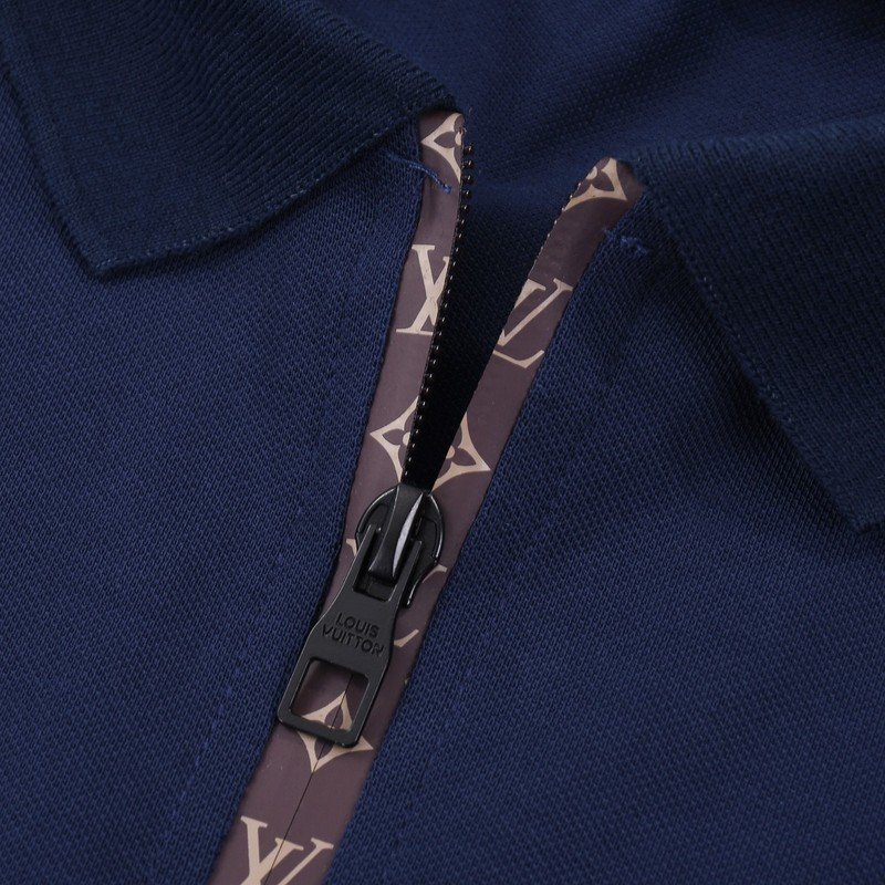 Поло Louis Vuitton With Branded Clasp "Blue" фото № 6