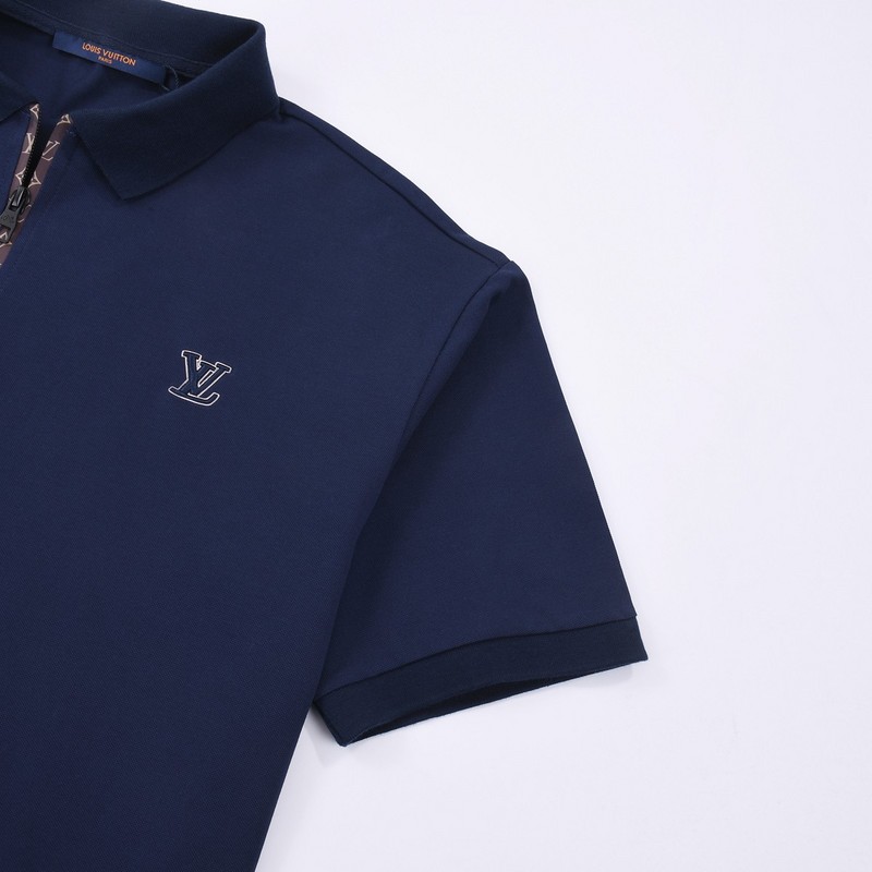 Поло Louis Vuitton With Branded Clasp "Blue" фото № 7