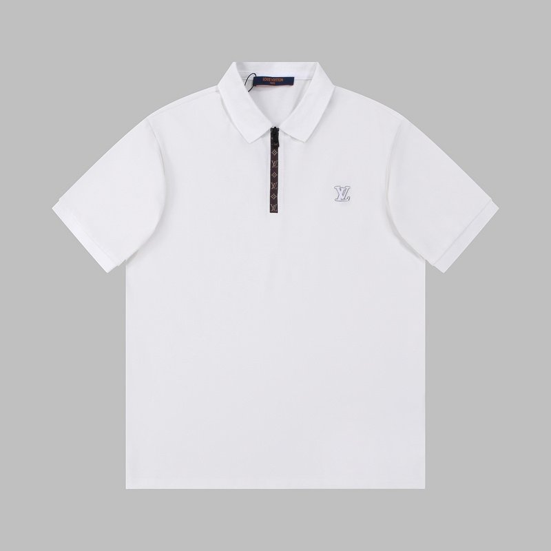 Поло Louis Vuitton Branded Clasp "White" фото № 2
