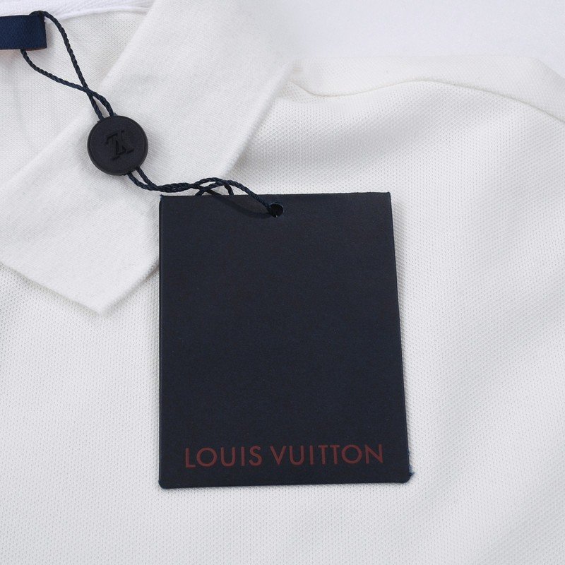 Поло Louis Vuitton Branded Clasp "White" фото № 3