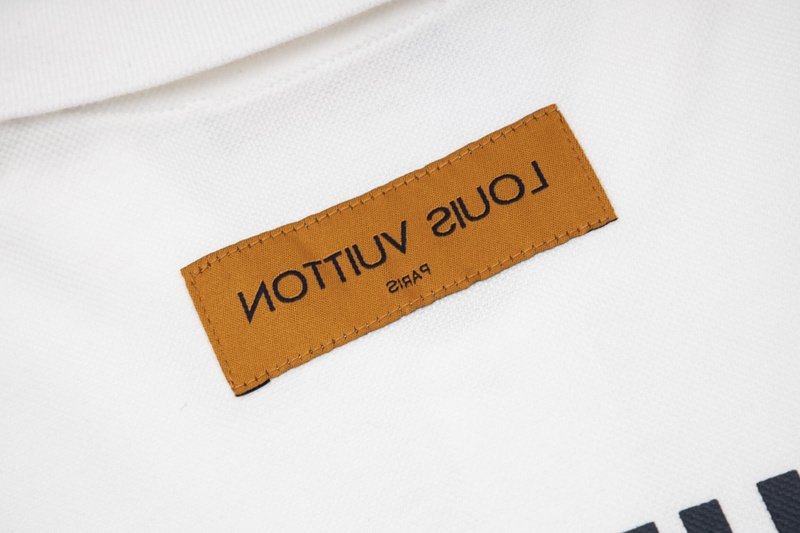 Поло Louis Vuitton With An Inscription On The Pocket "White" фото № 3