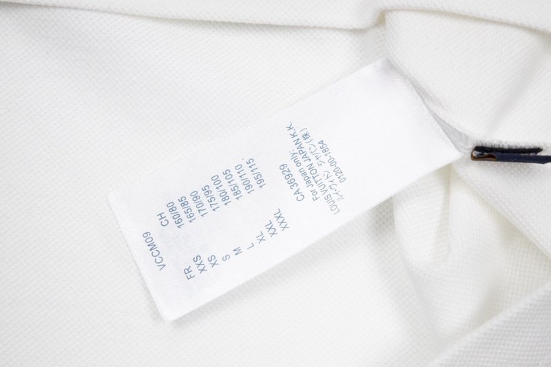 Поло Louis Vuitton With An Inscription On The Pocket "White" фото № 6
