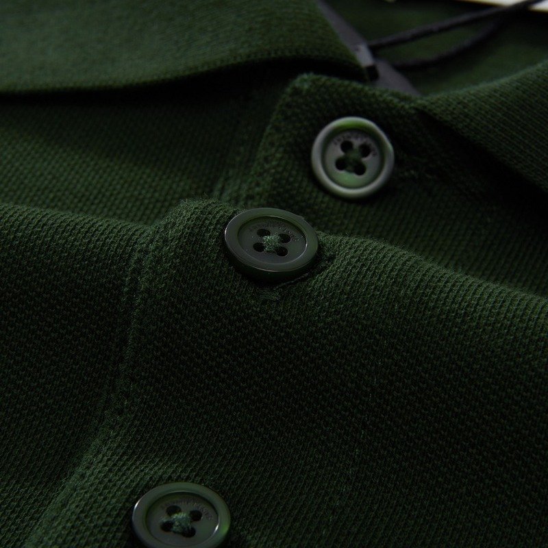 Поло Saint Laurent Three-Letter Logo "Green" фото № 2