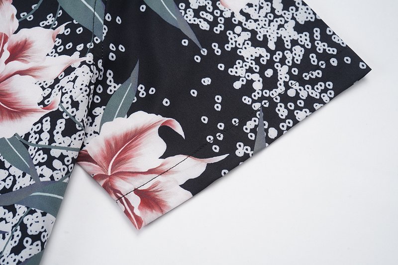 Рубашка Amiri Flowers And Large Logo "Black" фото № 4