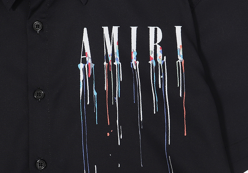 Рубашка Amiri Paints "Black" фото № 9