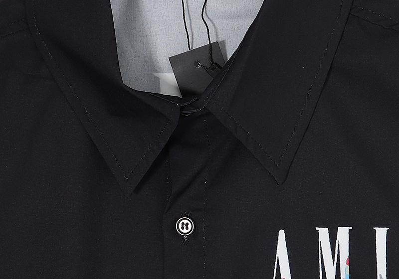 Рубашка Amiri Paints "Black" фото № 3