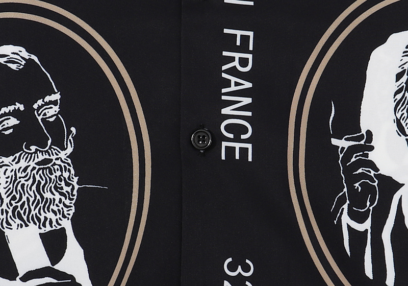 Рубашка Amiri Zig-Zag "Black" фото № 6