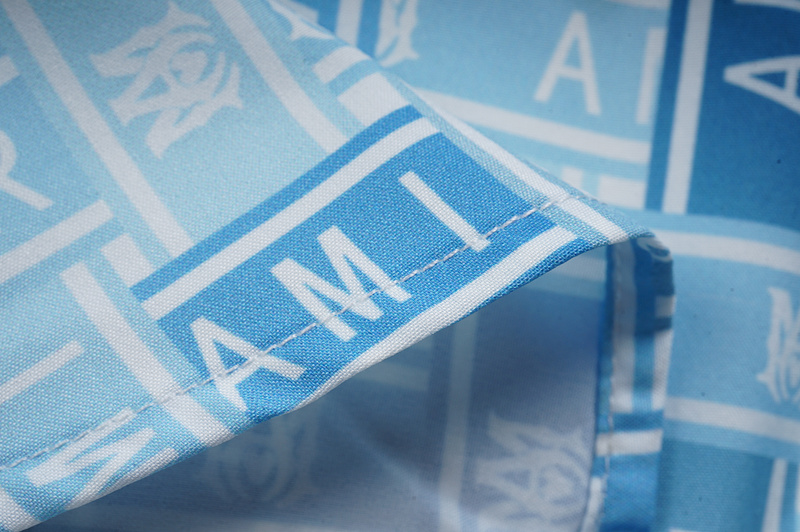 Рубашка Amiri Letter Print "Blue" фото № 2