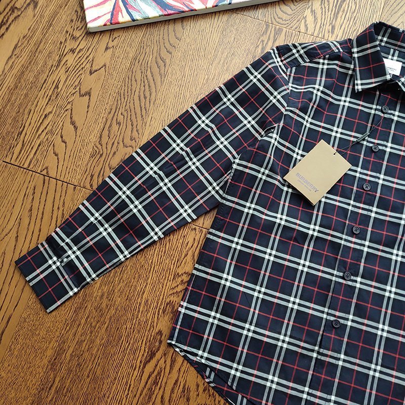 Рубашка Burberry Into A Cage "Blue/White" фото № 6