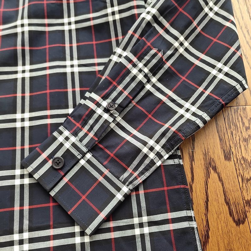 Рубашка Burberry Into A Cage "Blue/White" фото № 7