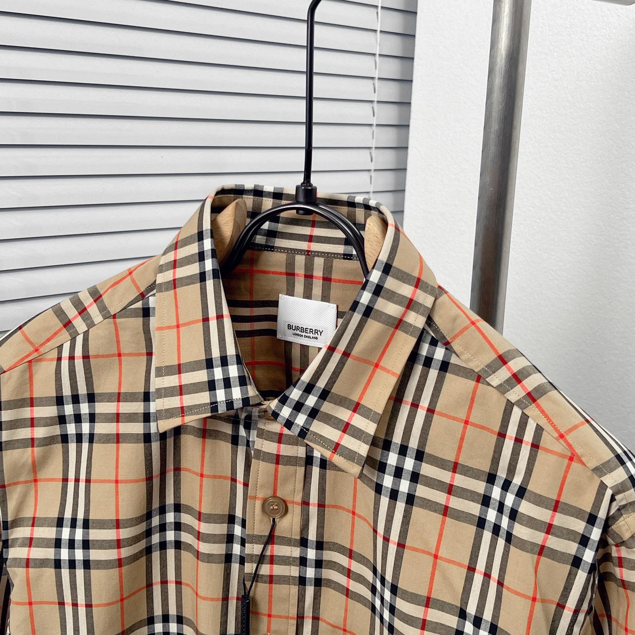 Рубашка Burberry Checked Print Allsides Red Lines "Brown" фото № 2