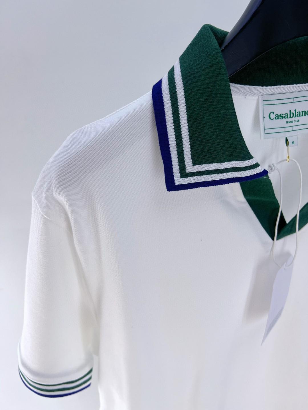 Рубашка Casablanca Frontside Print Green Racket Green Logo "White" фото № 3