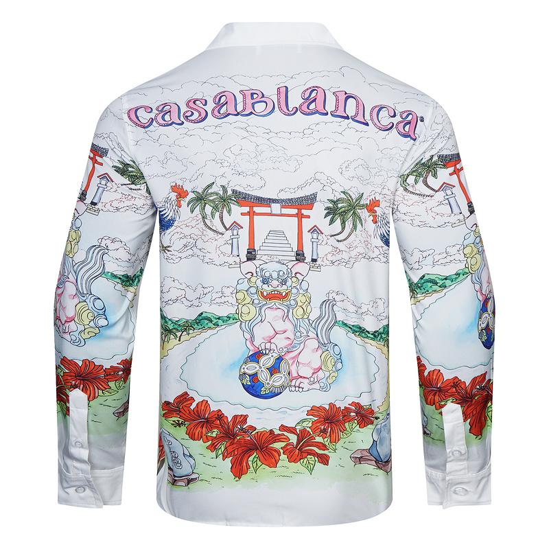 Рубашка Casablanca The Sacred Place Of Spirit "White" фото № 9