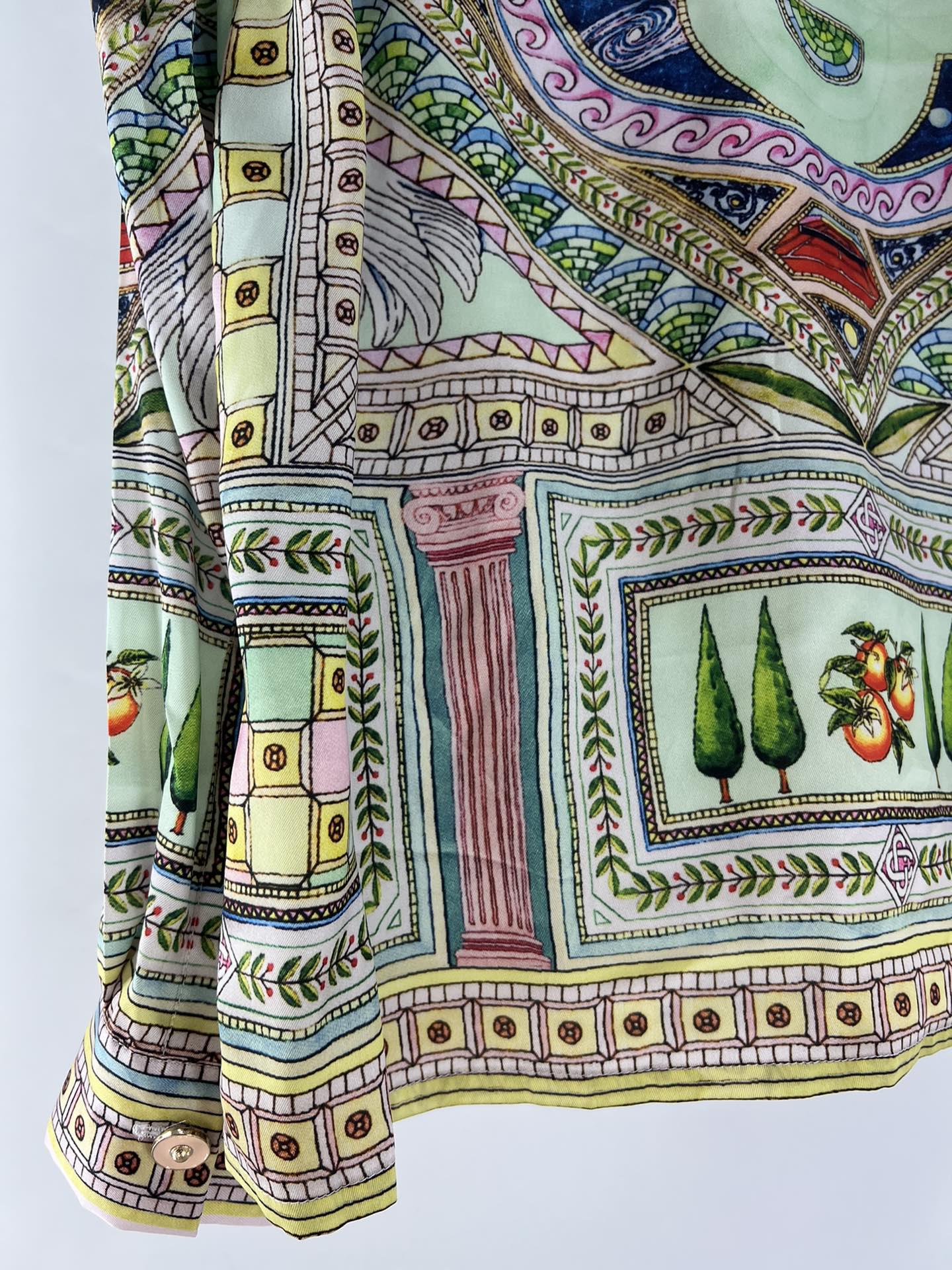 Рубашка Casablanca Space Sun Moon "Brown" фото № 8