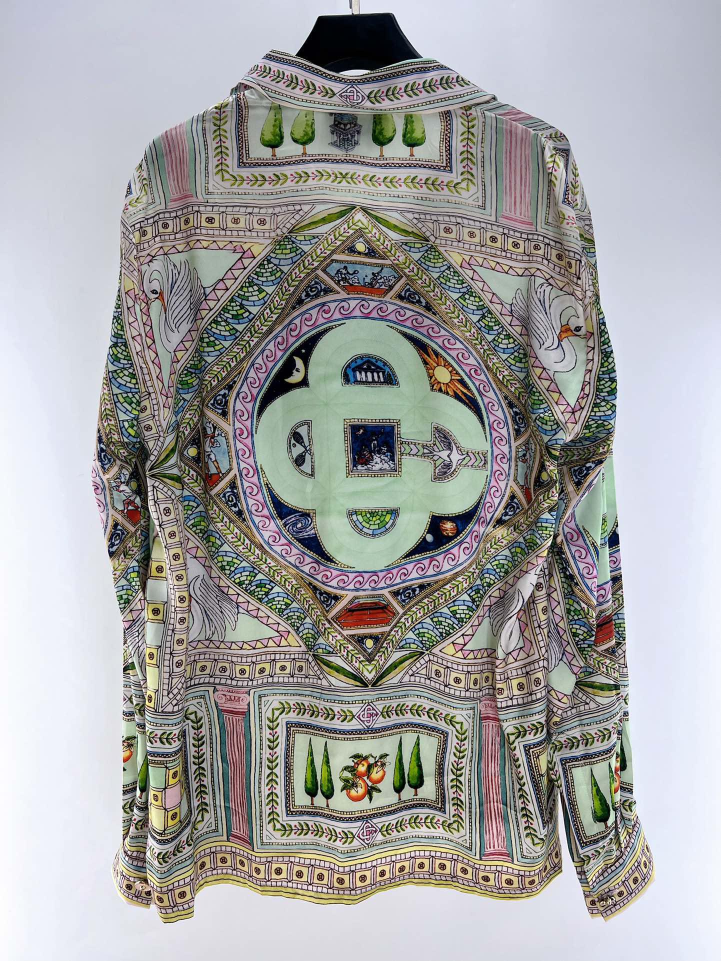 Рубашка Casablanca Space Sun Moon "Brown" фото № 3