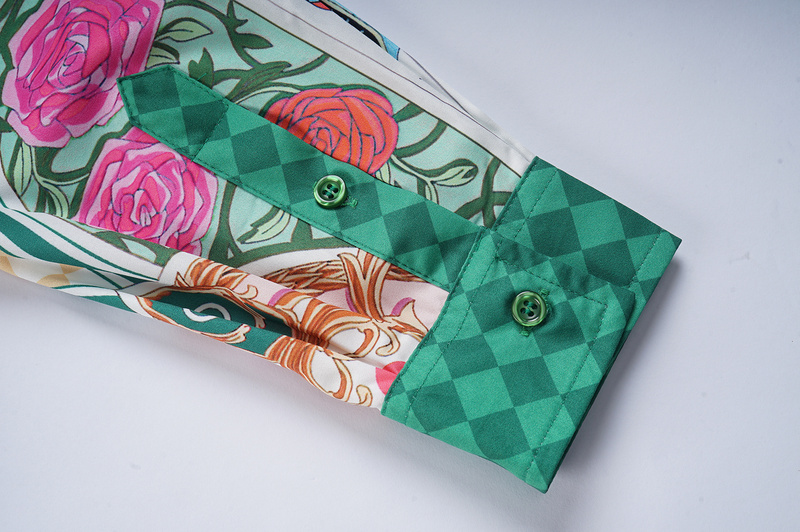 Рубашка Casablanca Playing Cards "Green" фото № 5