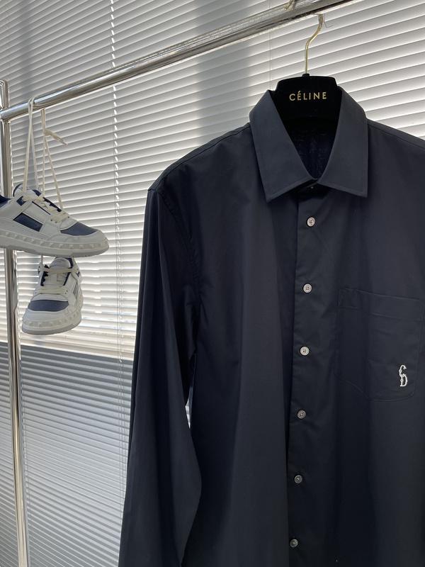 Рубашка Christian Dior Very Small Logo On Pocket CD "Black" фото № 2