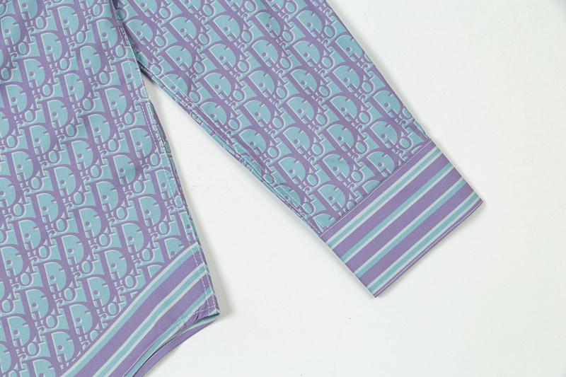 Рубашка Christian Dior Full Filling Of Letters "Blue" фото № 4