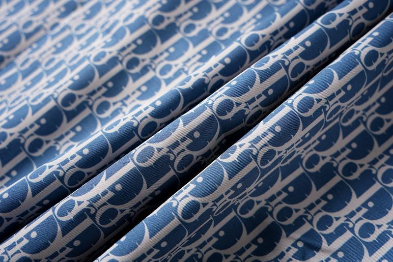 Рубашка Christian Dior Print Dior Many Logos "Navy Blue" фото № 5