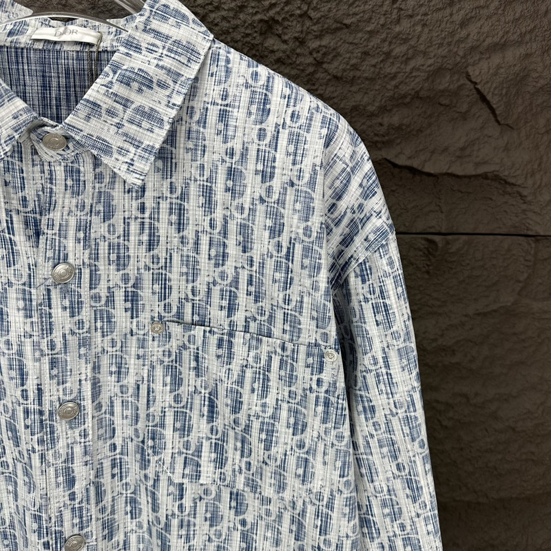 Рубашка Christian Dior Circular Print «Blue» фото № 5