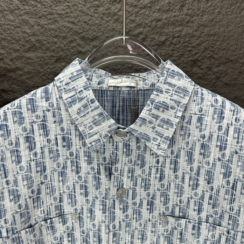 Рубашка Christian Dior Circular Print «Blue» фото № 6