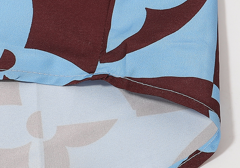 Рубашка Louis Vuitton Halves Of Brand Logos "Blue/Brown" фото № 7