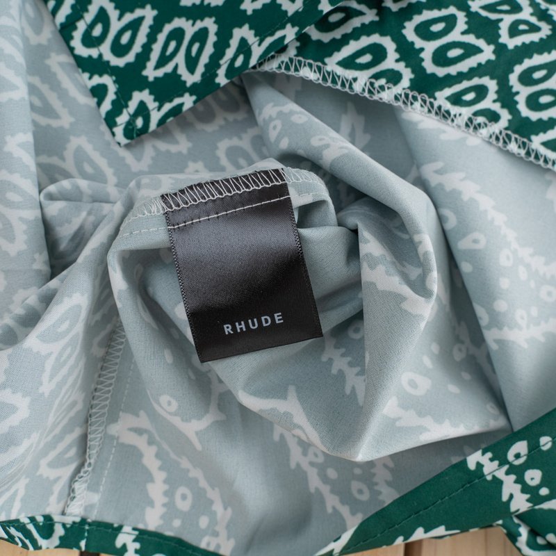 Рубашка Rhude Diversity "Green" фото № 4