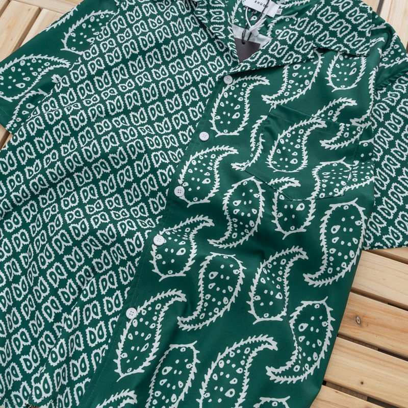 Рубашка Rhude Diversity "Green" фото № 7