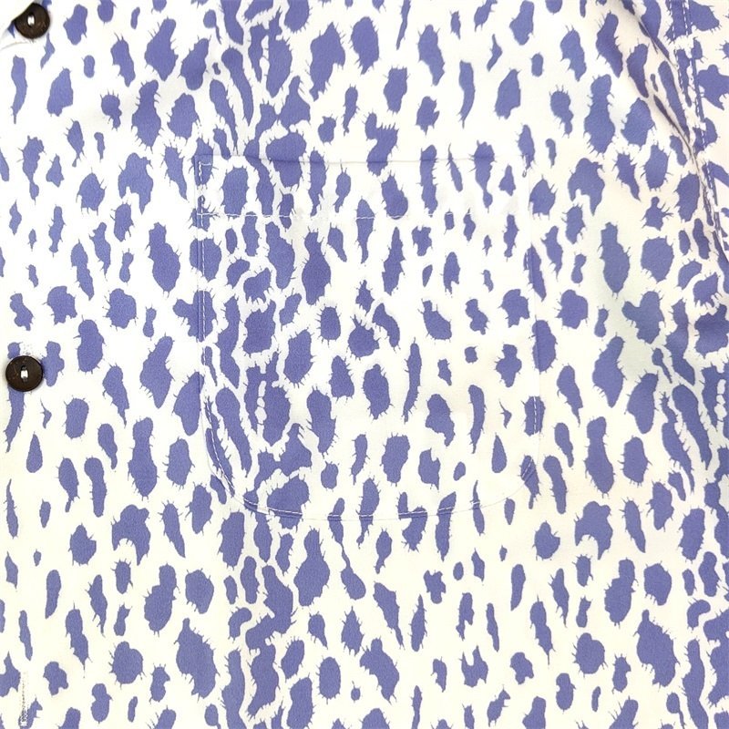 Рубашка Wacko Maria Leopard Print "Lilac/White" фото № 3