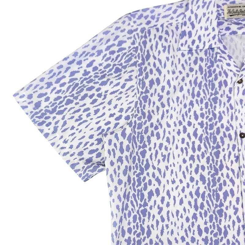 Рубашка Wacko Maria Leopard Print "Lilac/White" фото № 6
