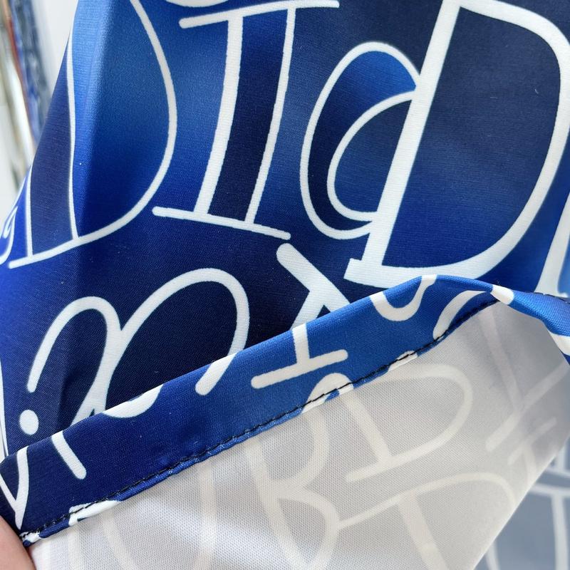 Шорты Christian Dior White And Black Logos Dior Print "Blue" фото № 4