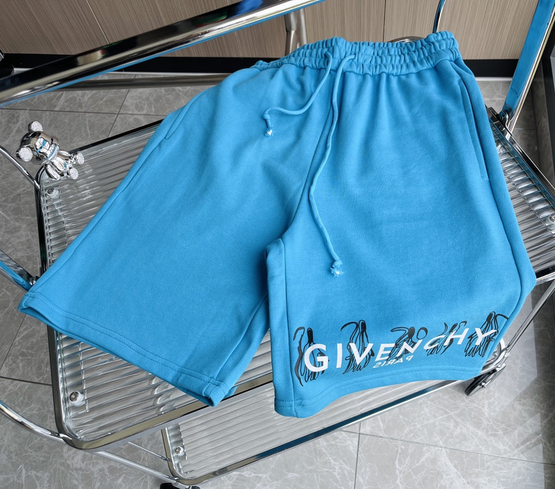 Шорты Givenchy Death With A Scythe On The Logo "Blue" фото № 3