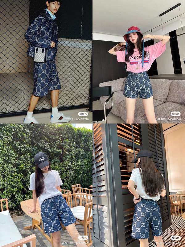 Шорты GUCCI Monogram "Navy Blue" фото № 2