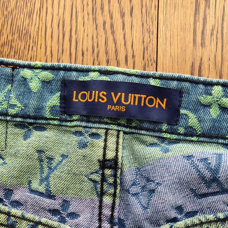 Шорты Louis Vuitton Denim Style "Blue/Green" фото № 2