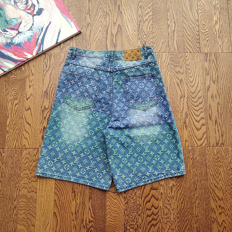 Шорты Louis Vuitton Denim Style "Blue/Green" фото № 3