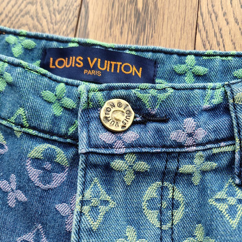 Шорты Louis Vuitton Denim Style "Blue/Green" фото № 9