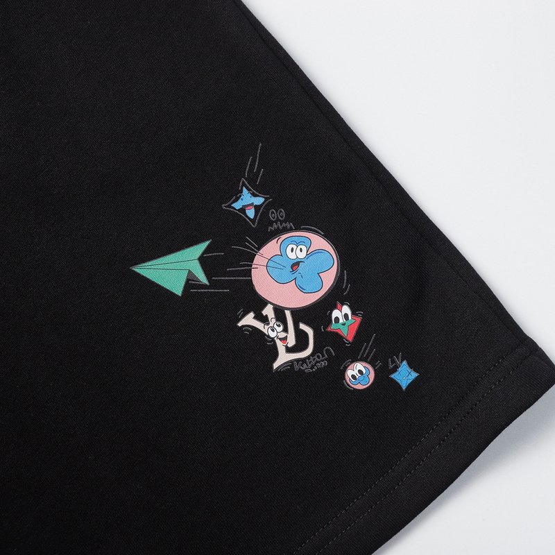 Шорты Louis Vuitton With Mini Picture "Black" фото № 2