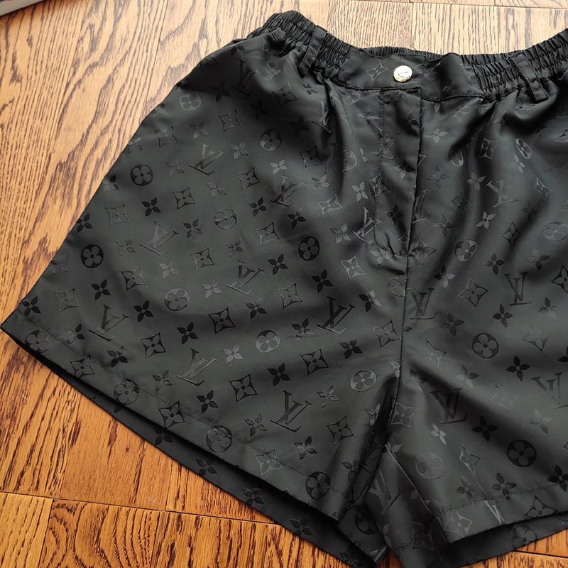 Шорты Louis Vuitton Cotton ZIP "Black" фото № 5