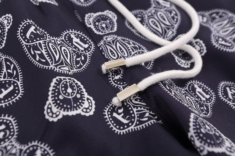 Шорты Palm Angels With Patterned Bear Print "Black/Violet" фото № 6