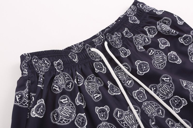 Шорты Palm Angels With Patterned Bear Print "Black/Violet" фото № 8