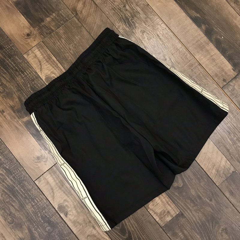 Шорты Prada White Stripes And White Logo "Black" фото № 8