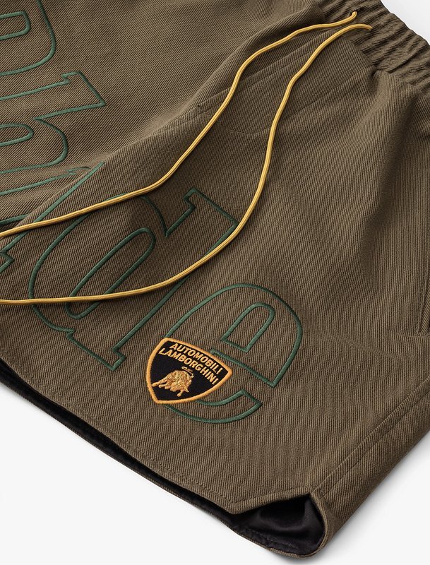 Шорты Rhude X Lamborghini With Logo "Brown" фото № 3