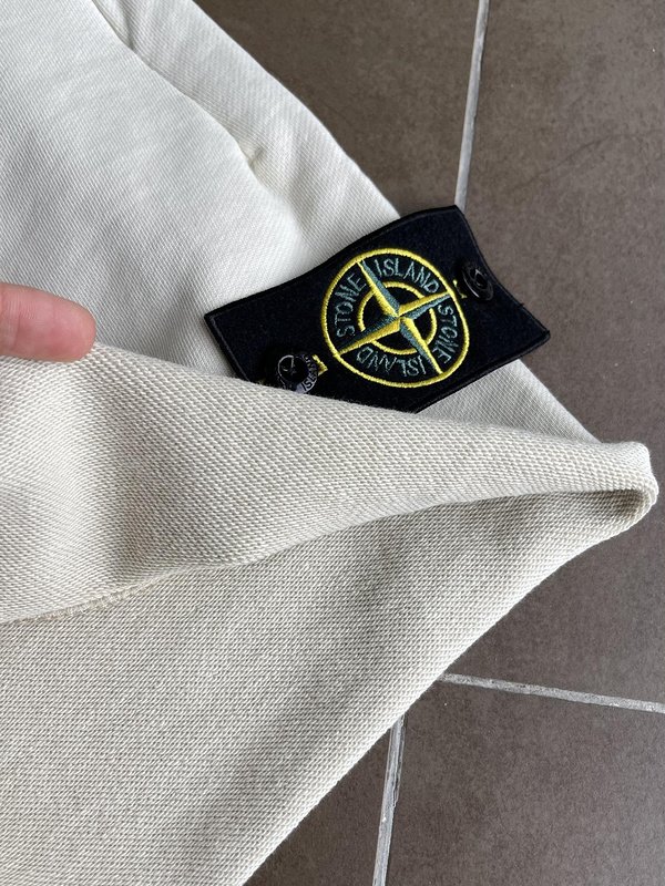 Шорты Stone Island Black Patch - Classic "White/Black" фото № 4