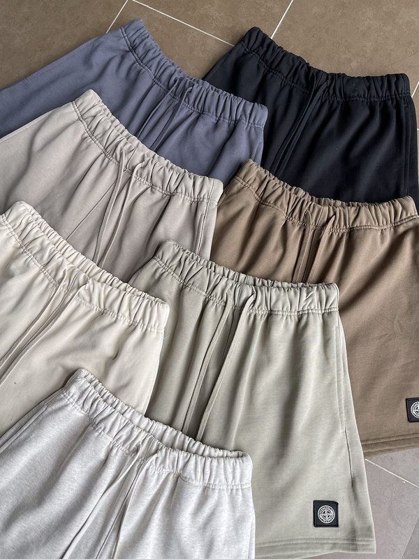 Шорты Stone Island Black Square Logo Sport "Gray" фото № 2