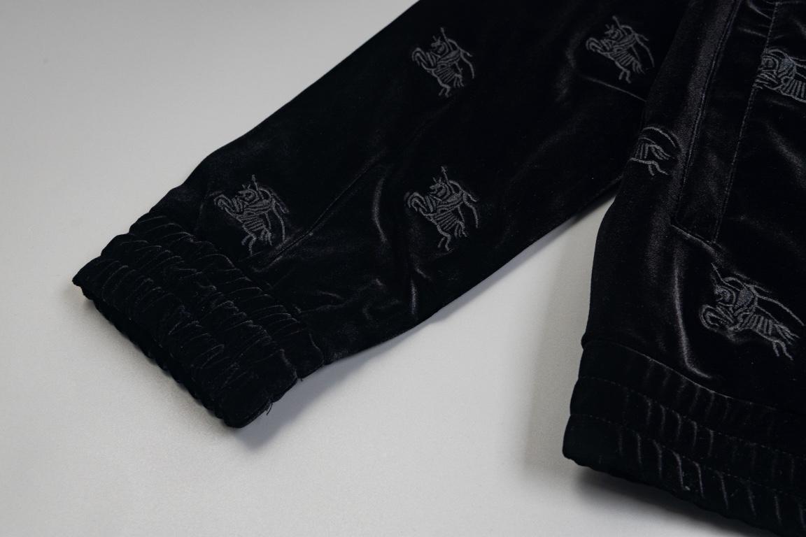 Олимпийка Burberry Many Prints White Warrior On The Horse "Black" фото № 5