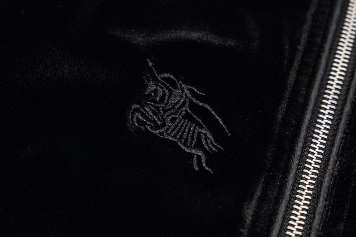 Олимпийка Burberry Many Prints White Warrior On The Horse "Black" фото № 3