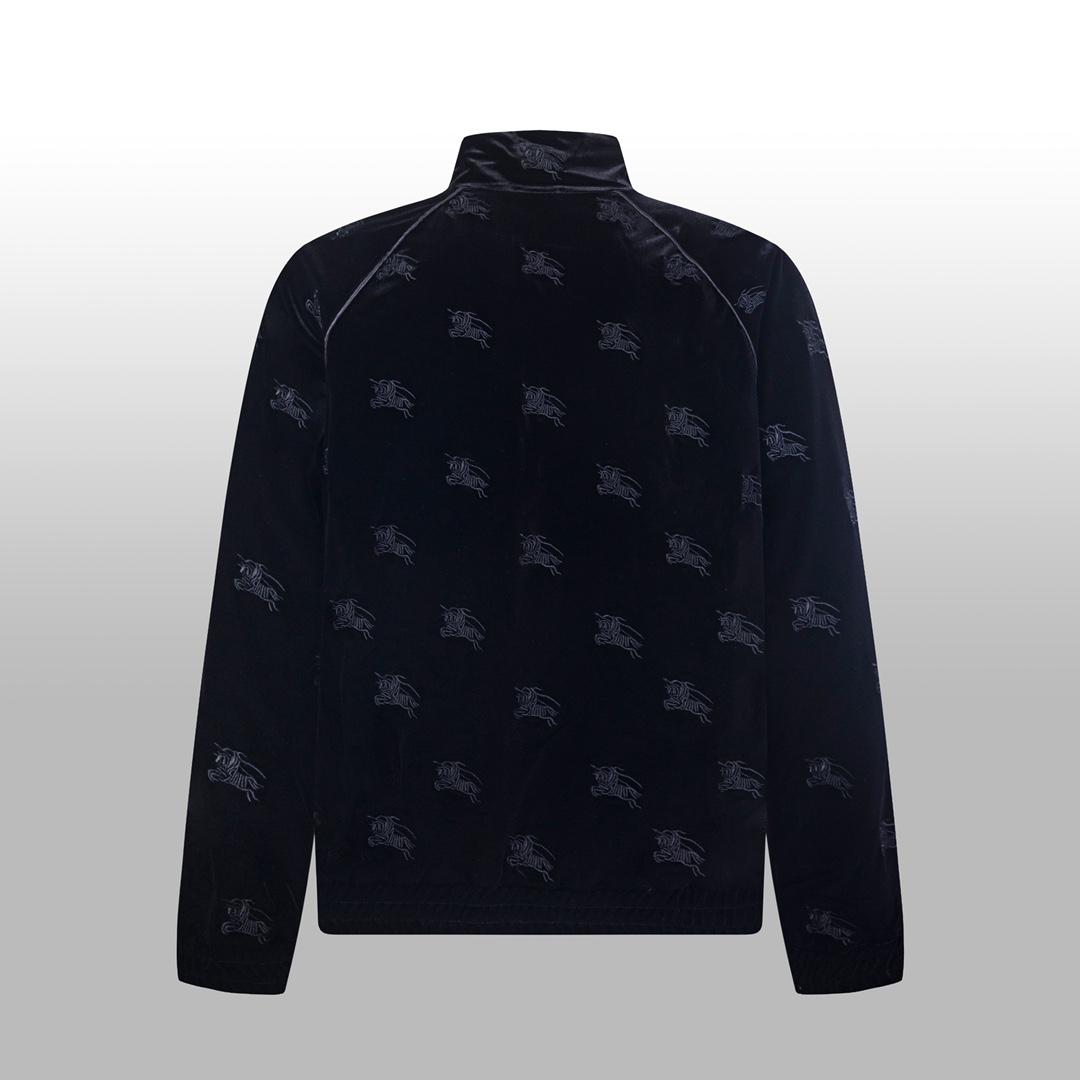 Олимпийка Burberry Many Prints White Warrior On The Horse "Black" фото № 2